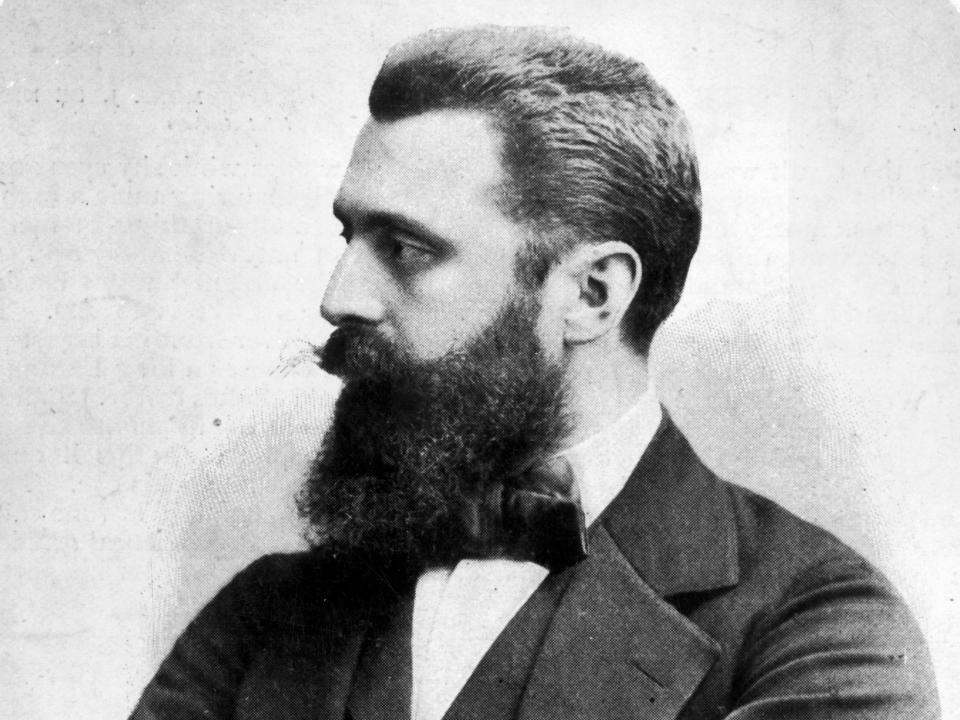 El periodista y escritor Theodor Herzl, quien fundó el movimiento político sionista modernoGetty