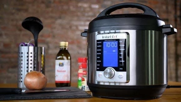 Whip up a hearty chili or gooey dip in a pressure cooker like this top-rated Instant Pot Ultra.