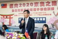 盧瑞山22日於「邁向2020東奧之路」行前感恩餐會上表示，變化環境的移地訓練對選手幫助非常大。（photo by張元融／台灣醒報）