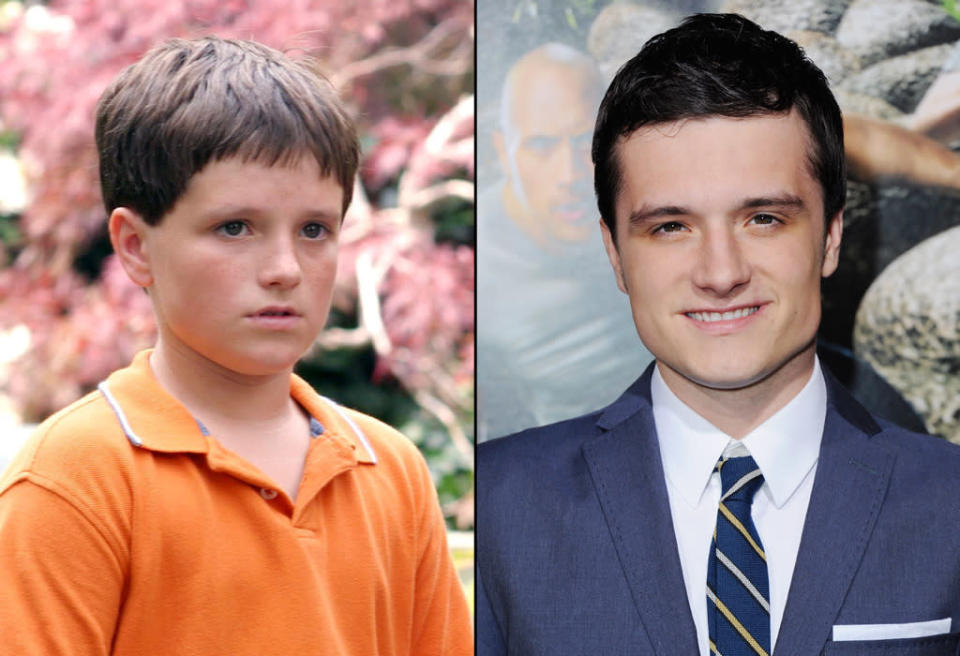 then and now the hunger games cast Josh Hutcherson