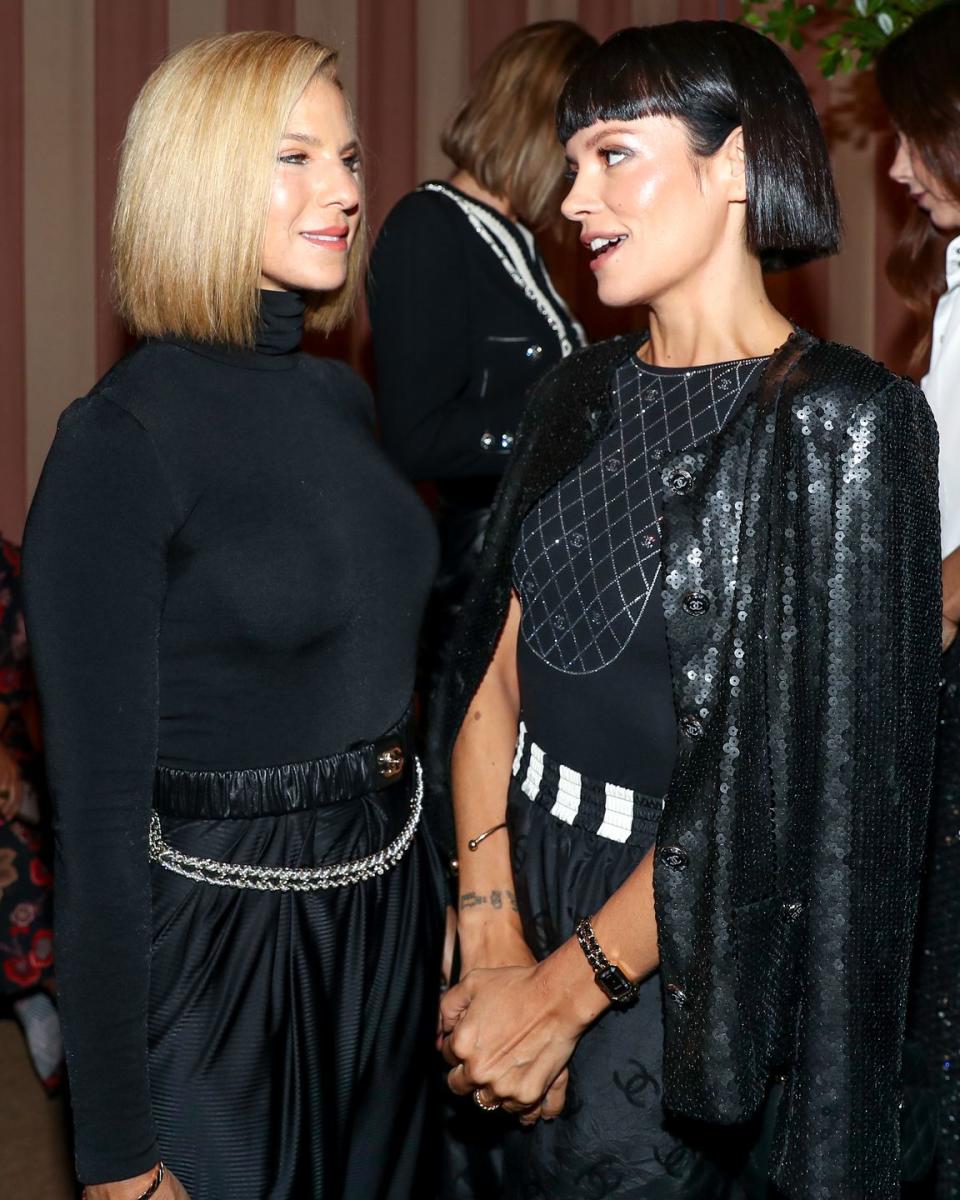 Jessica Seinfeld and Lily Allen