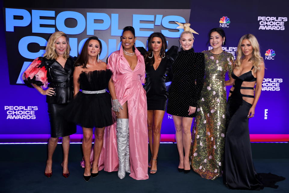 Sutton Stracke, Kyle Richards, Garcelle Beauvais, Lisa Rinna, Erika Jayne, Crystal Kung Minkoff and Dorit Kemsley, cast members of 