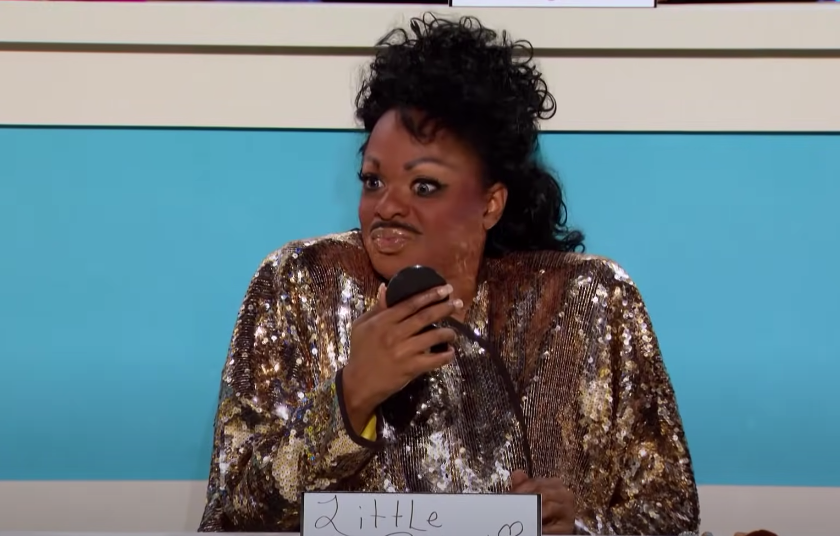 What made it so great: Doing boy drag was a huge risk (especially since this was the first time a queen had done a male celebrity on Snatch Game), but it paid off. Kennedy's iconic portrayal of the rock 'n' roll legend was over-the-top (like Little Richard himself) and just so, so hysterical. Possibly the best moment: When answering what she would turn the Batcave into: 
