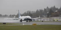 A Boeing 737 MAX takes off during a flight test in Renton, Washington January 29, 2016. REUTERS/Jason Redmond