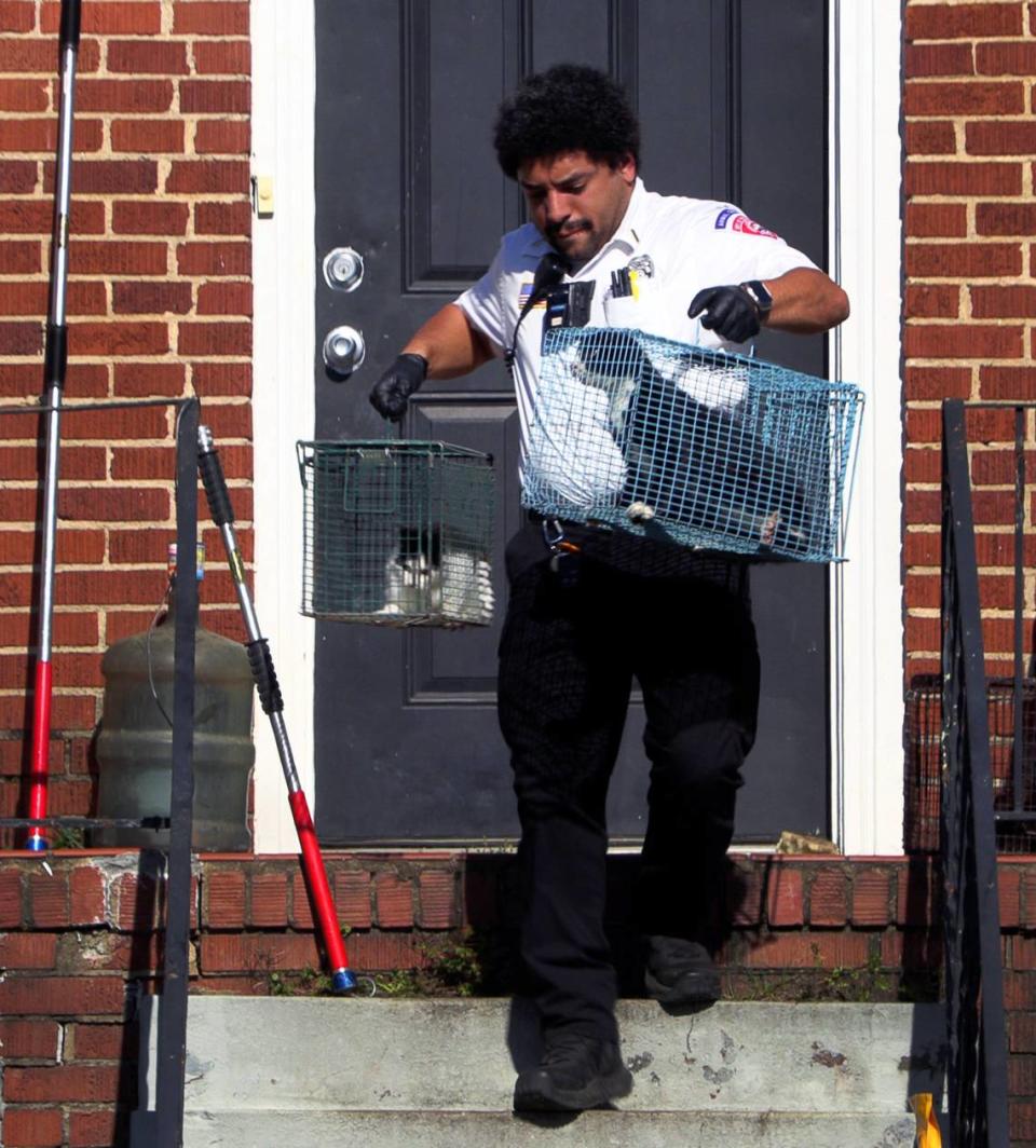 Four dogs and an estimated 20 cats were removed from a Columbus, Georgia house Monday afternoon by animal control officers and a Columbus police officer. 04/22/2024