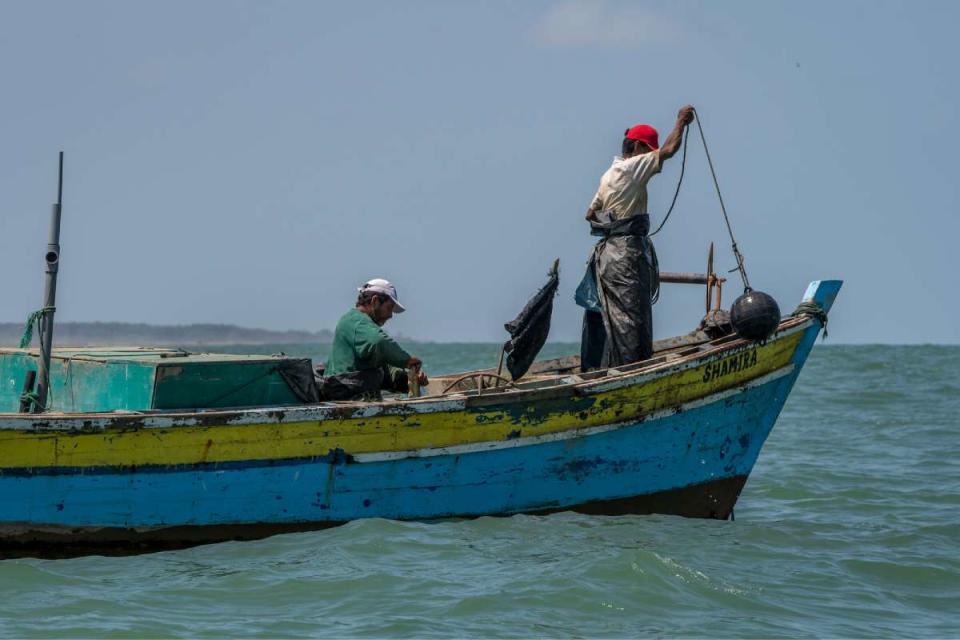 pesca en el mar