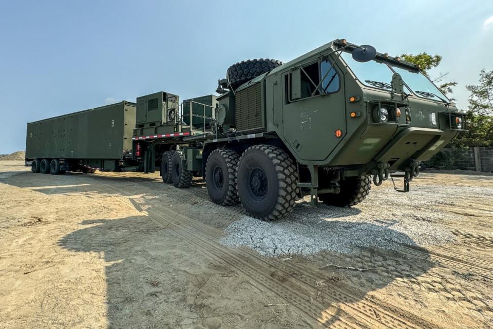 美軍陸基飛彈發射系統「泰風武器系統」。 (圖:美國陸軍)