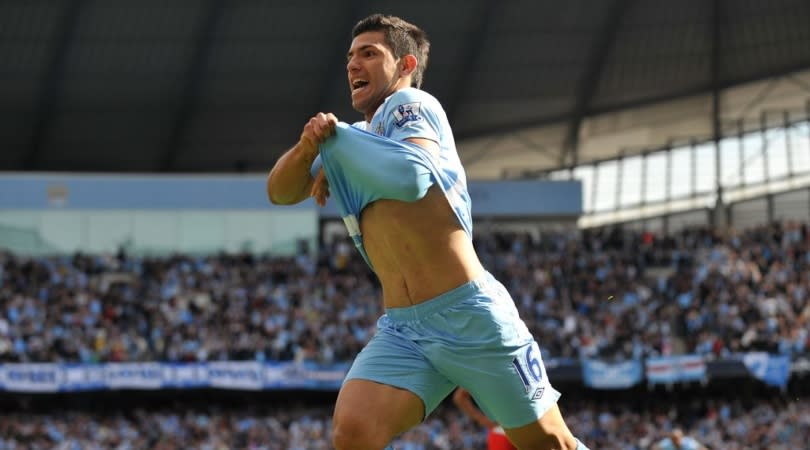 Sergio Aguero Manchester City QPR 2011/12