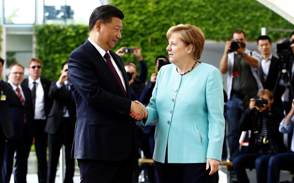 Angela Merkel maintained a pro-business attitude to dealing with China and its president Xi Jinping - Michele Tantussi/Getty Images