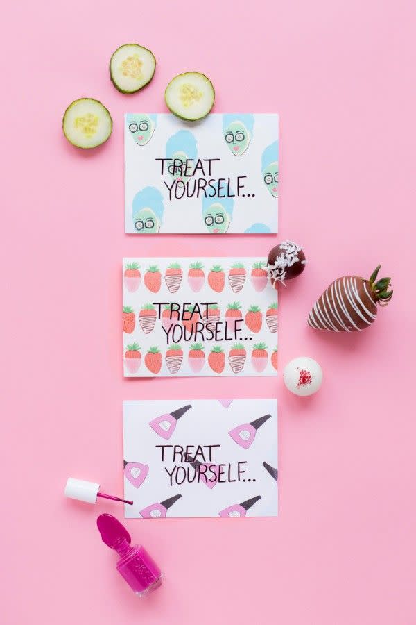 diy mothers day cards treat yourself