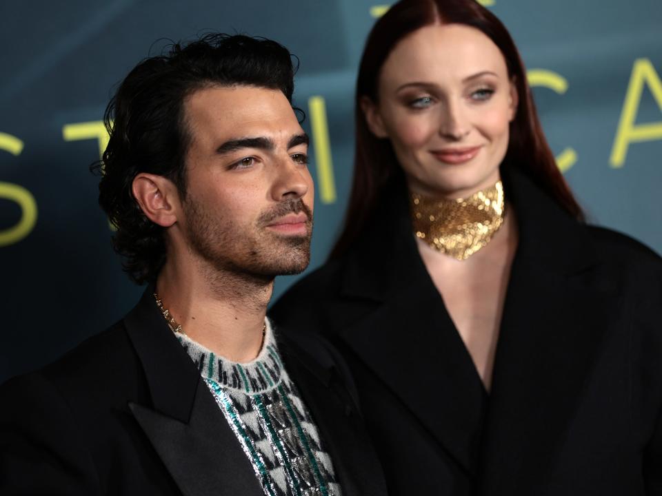 Joe Jonas and Sophie Turner attends HBO Max's "The Staircase" New York Premiere at Museum of Modern Art on May 03, 2022 in New York City.