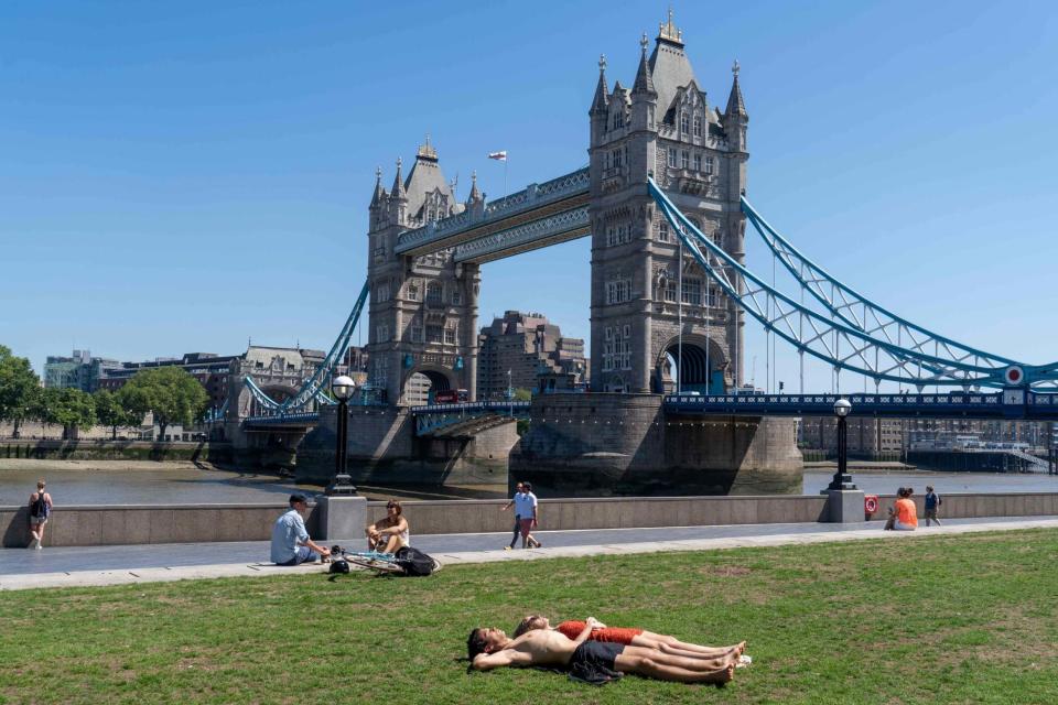 The heat could hit 37C in London (AFP via Getty Images)