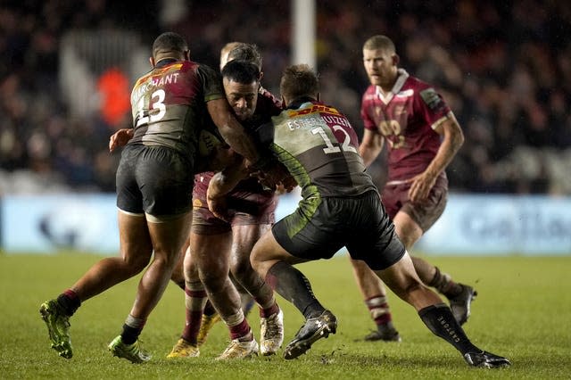 Sale Sharks wing Luke James during the Gallagher Premiership Rugby