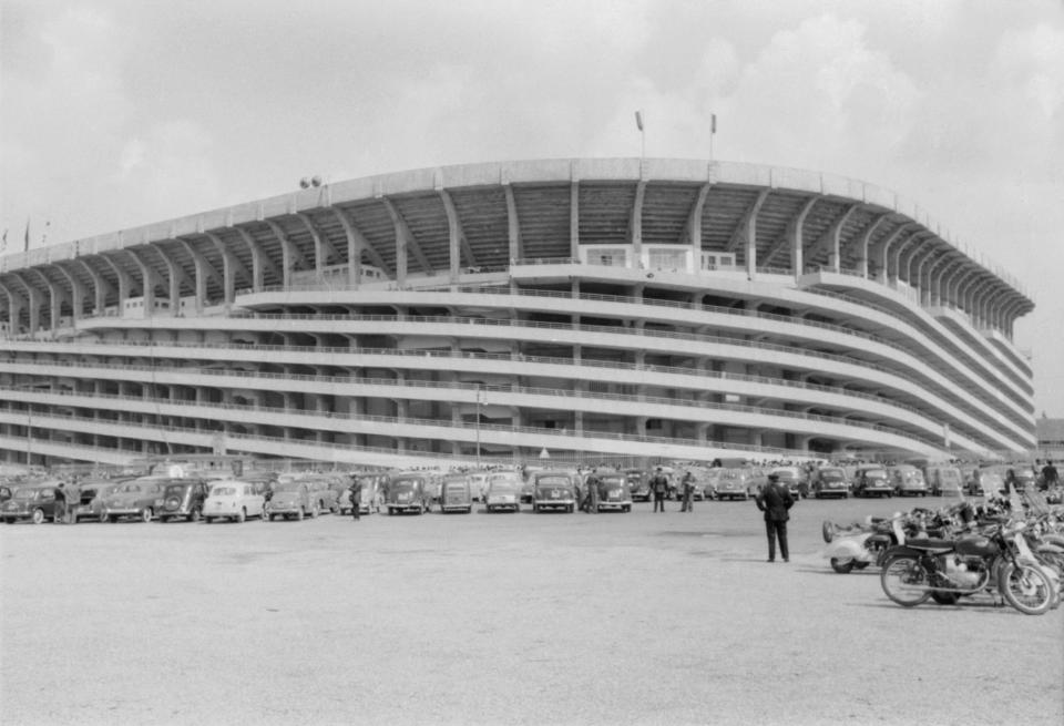 The San Siro stadium in the 1950s