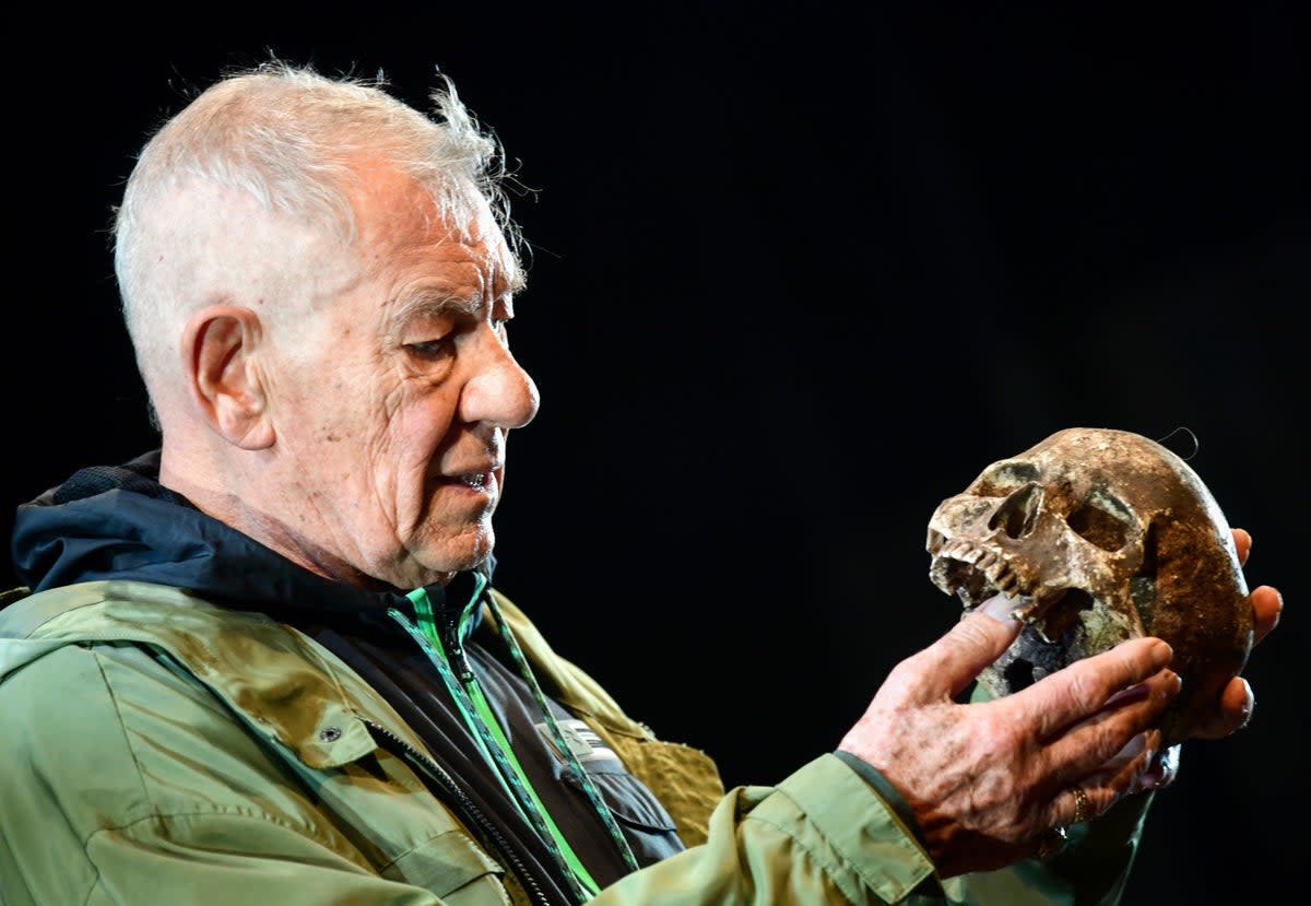 Sir Ian McKellen will share the role of Hamlet in the Fringe production (Ian West/PA) (PA Archive)