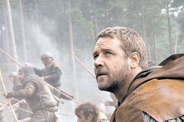 Russell Crowe en una de las escenas del film de 2010