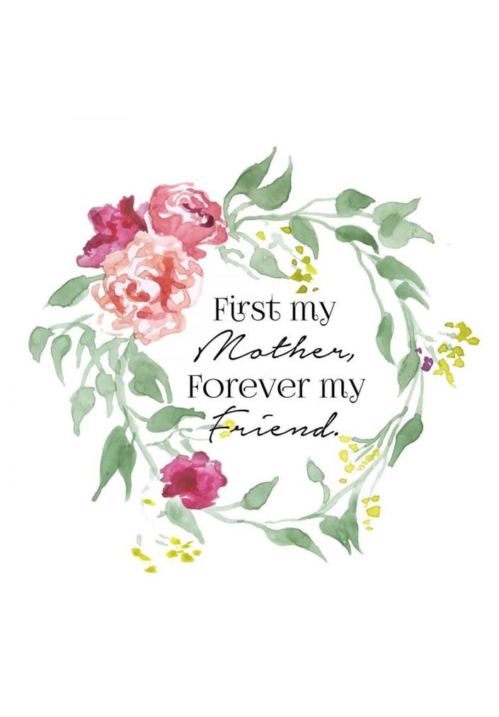 <p>If your mom also happens to be your forever friend, then this sweet card is calling your name. </p><p>Get the <a href="https://everydayhomeblog.com/mothers-day-printables" rel="nofollow noopener" target="_blank" data-ylk="slk:First My Mother printable" class="link "><strong>First My Mother printable</strong></a> at Everyday Home.</p>