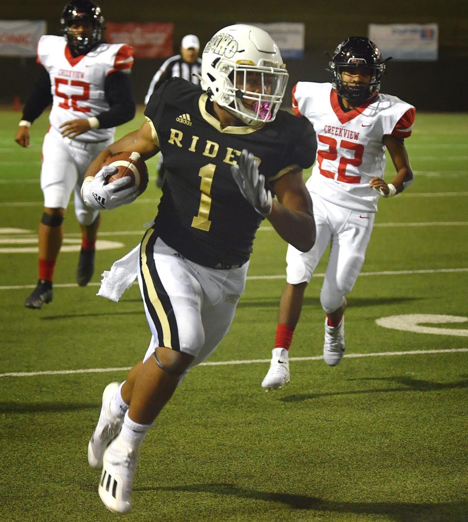 Wichita Falls Rider's Anquan Willis (1) is one of 13 state top-100 recruits Texas Tech signed Wednesday. The Red Raiders plan to begin training Willis at running back, though coach Joey McGuire said he also could be a linebacker.