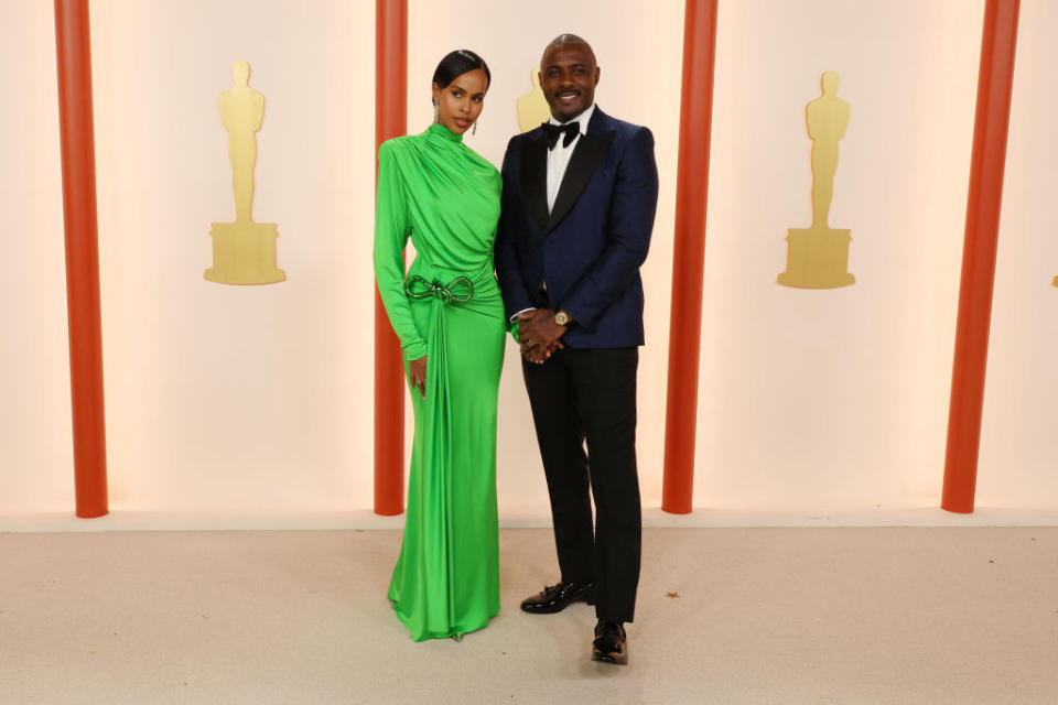 Idris Elba and Sabrina Dhowre Elba on the red carpet