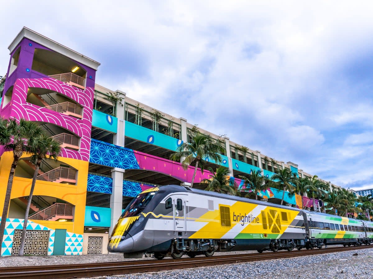 The Brightline passes through West Palm Beach on its way from Miami to Orlando (Brightline)