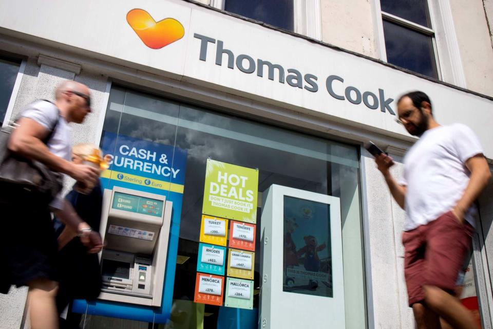 Thousands of British holidaymakers fear being stranded if Thomas Cook enters administration (AFP/Getty Images)