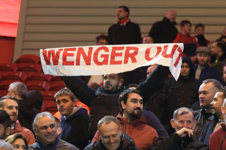 Arsenal manager Arsene Wenger has come under huge pressure from disillusioned fans