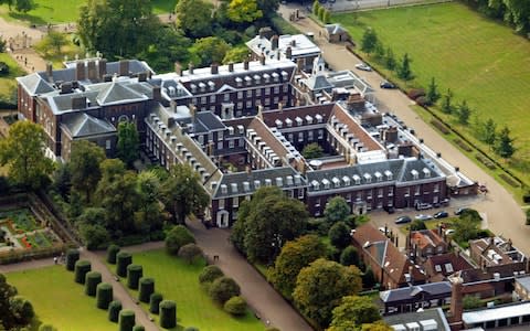 An aerial view of Kensington Palace - Credit: PA/Andrew Parsons