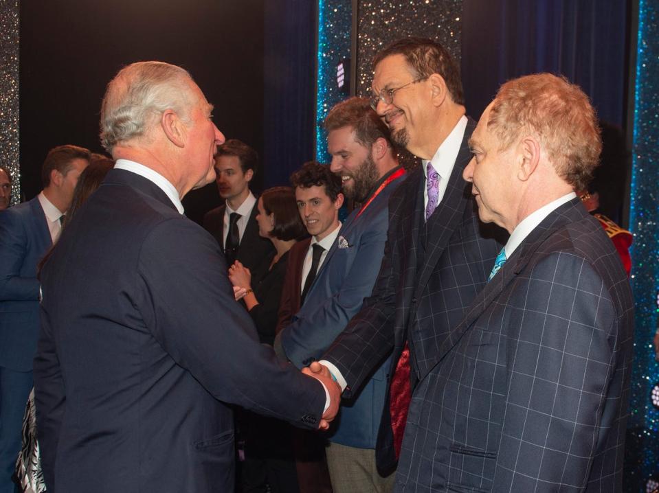 Penn and Teller meeting King Charles during a previous visit to the UK (Getty Images)