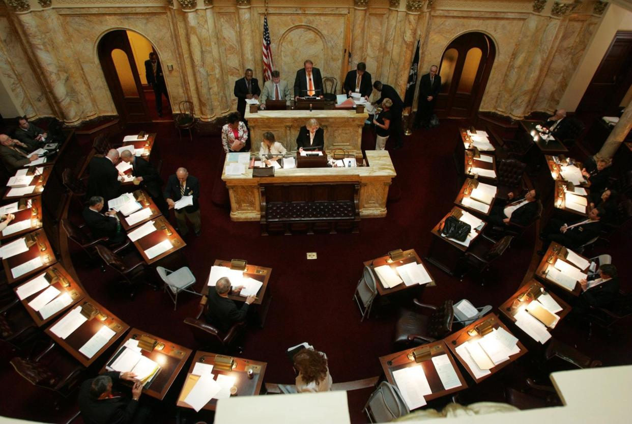 The New Jersey Senate Chambers .
