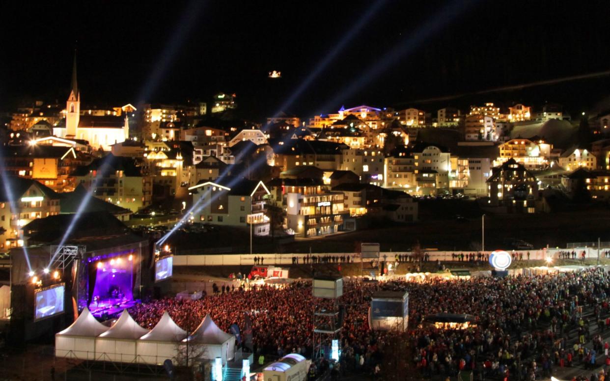 Gneral view of Ischgl,Austria