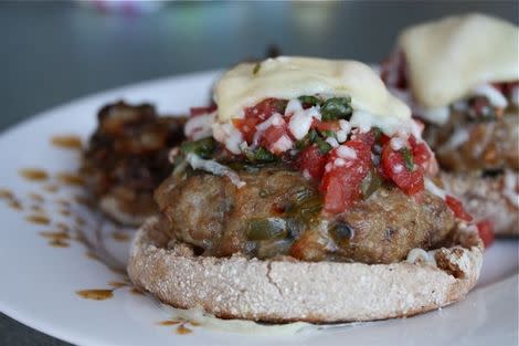 Bruschetta patty melt