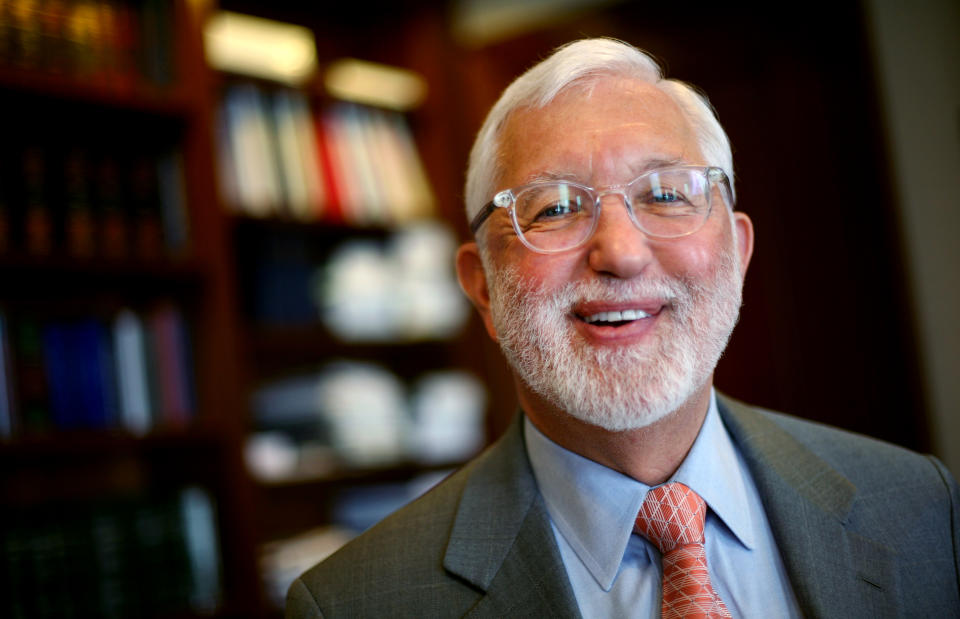 NEW YORK, NY - SEPTEMBER 3: Judge Jed Rakoff poses for a photo in his office at the Daniel Patrick Moynihan Courthouse in Manhattan, New York, September 3, 2013 (Photo by Jana Paskova/For The Washington Post via Getty Images)