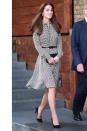 <p>In one of her first post-maternity leave appearances, The Duchess of Cambridge sports a Ralph Lauren dress at the Anna Freud Centre in London.</p>