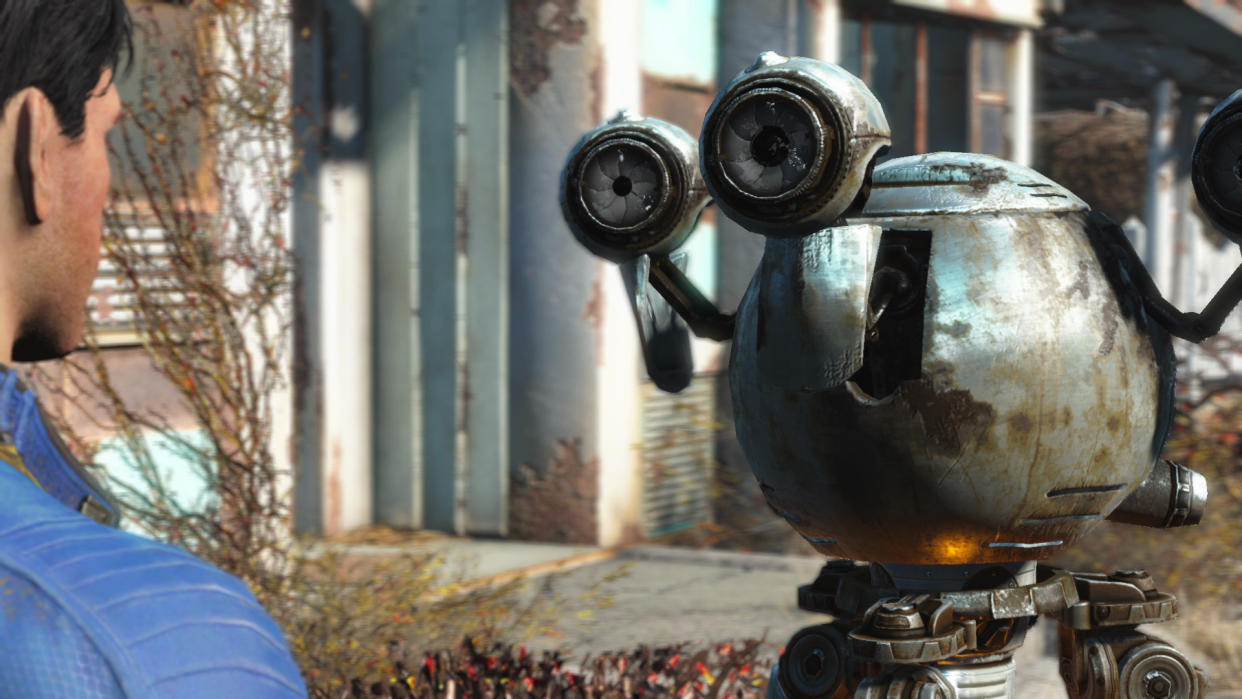  An image of Codsworth the house robot from Fallout 4. 