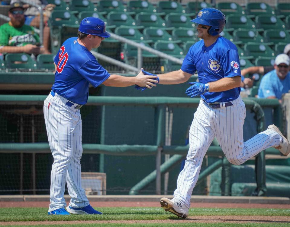 Iowa Cubs coach Griffin Benedict could be a manager in the making.