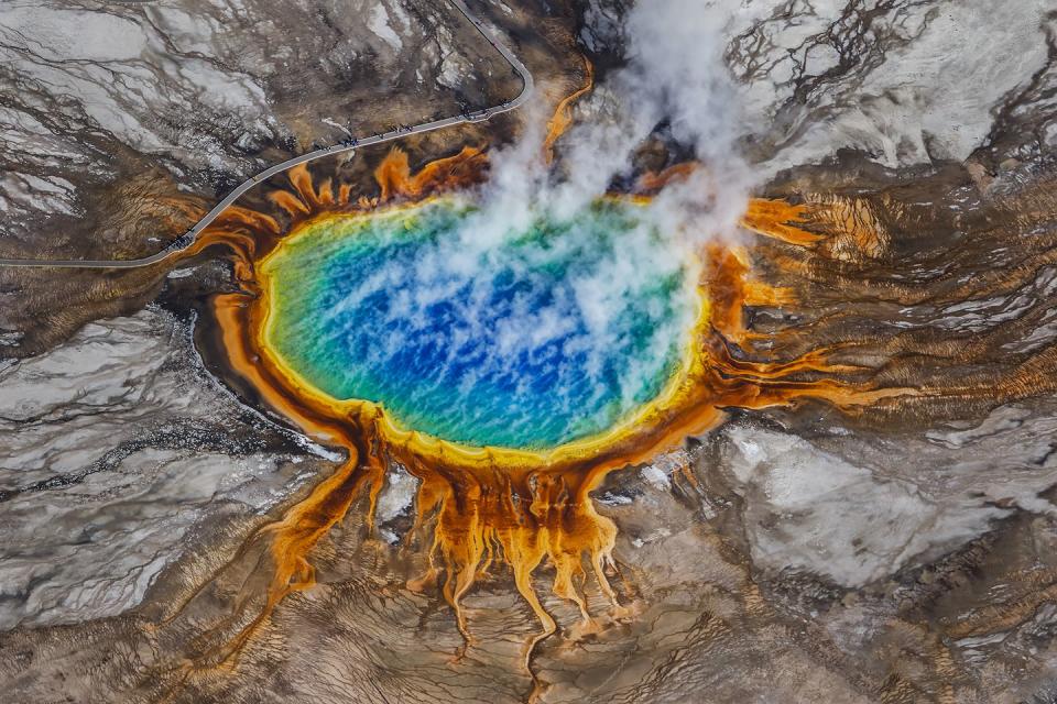 Grand Prismatic Spring in Yellowstone National Park