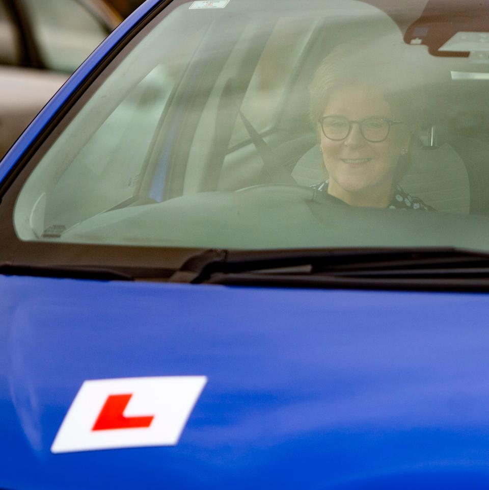 Ms Sturgeon told the podcast the driving lessons are 'in the early stages' - James Chapelard