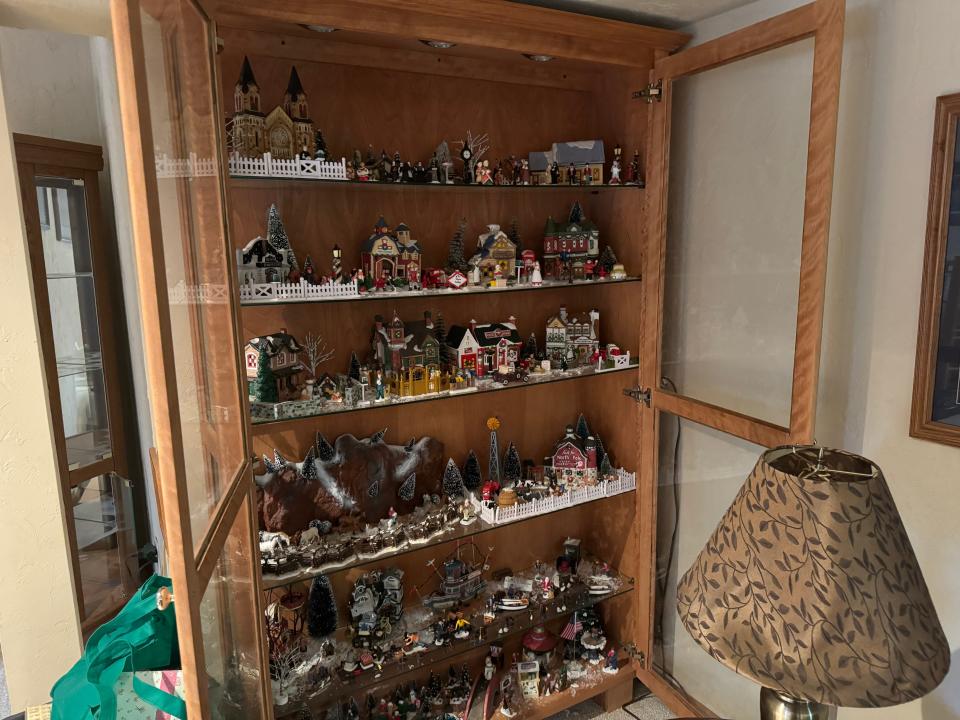 Christmas villages were among the treasures accumulated by Yolanda and Frank during their 60 years in their home.