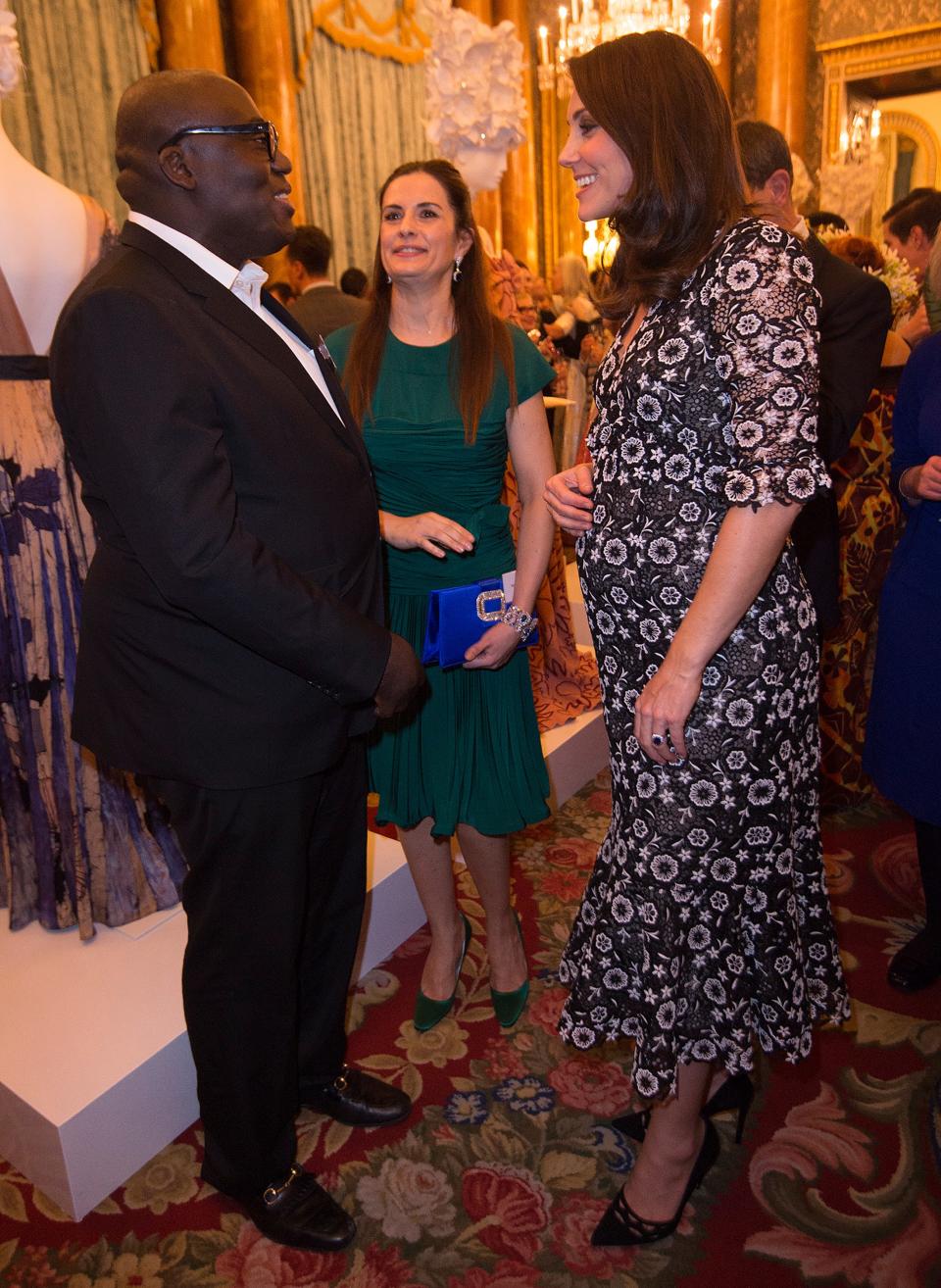 Edward Enninful, Livia Firth, and Catherine, Duchess of Cambridge