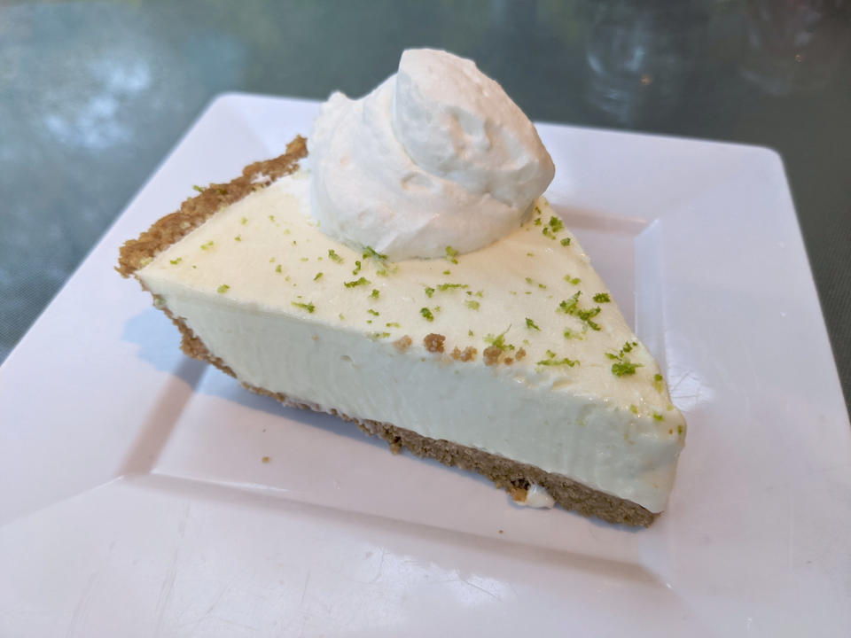 slice of pie with whipped cream