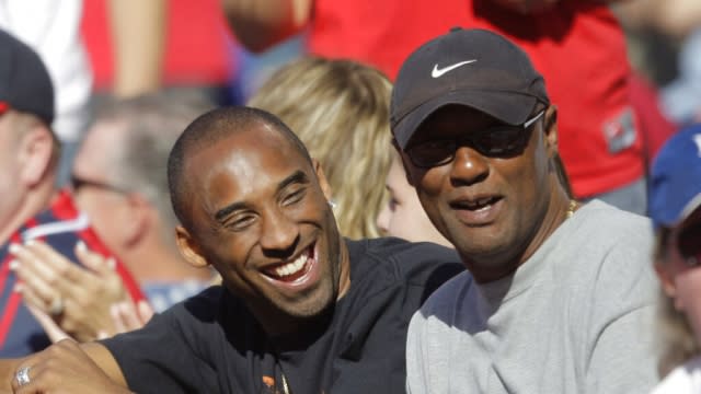 File photo of NBA star Kobe Bryant, left, and his father, Joe.