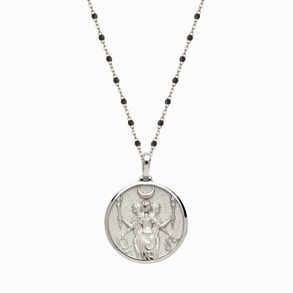 <p><a href="https://go.redirectingat.com?id=74968X1596630&url=https%3A%2F%2Faweinspired.com%2Fproducts%2Fhecate-necklace-sterling-silver%3Fvariant%3D39320776048692&sref=https%3A%2F%2Fwww.cosmopolitan.com%2Fstyle-beauty%2Ffashion%2Fg33928897%2Fgifts-for-witches%2F" rel="nofollow noopener" target="_blank" data-ylk="slk:Shop Now;elm:context_link;itc:0;sec:content-canvas" class="link ">Shop Now</a></p><p>Hecate Necklace</p><p>$220.00</p>