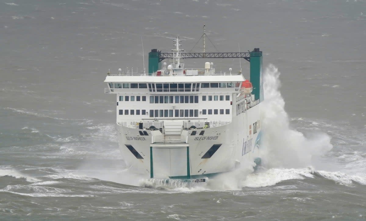 A ferry makes the crossing from Ireland to the UK (stock image) (PA)