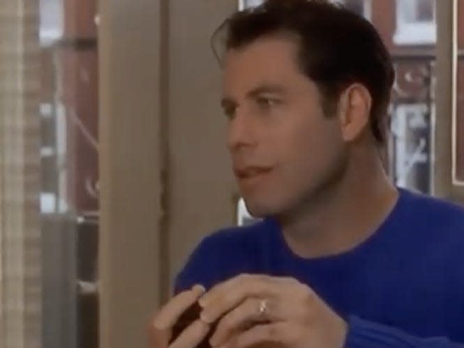 John Travolta in "Look Who's Talking Now".