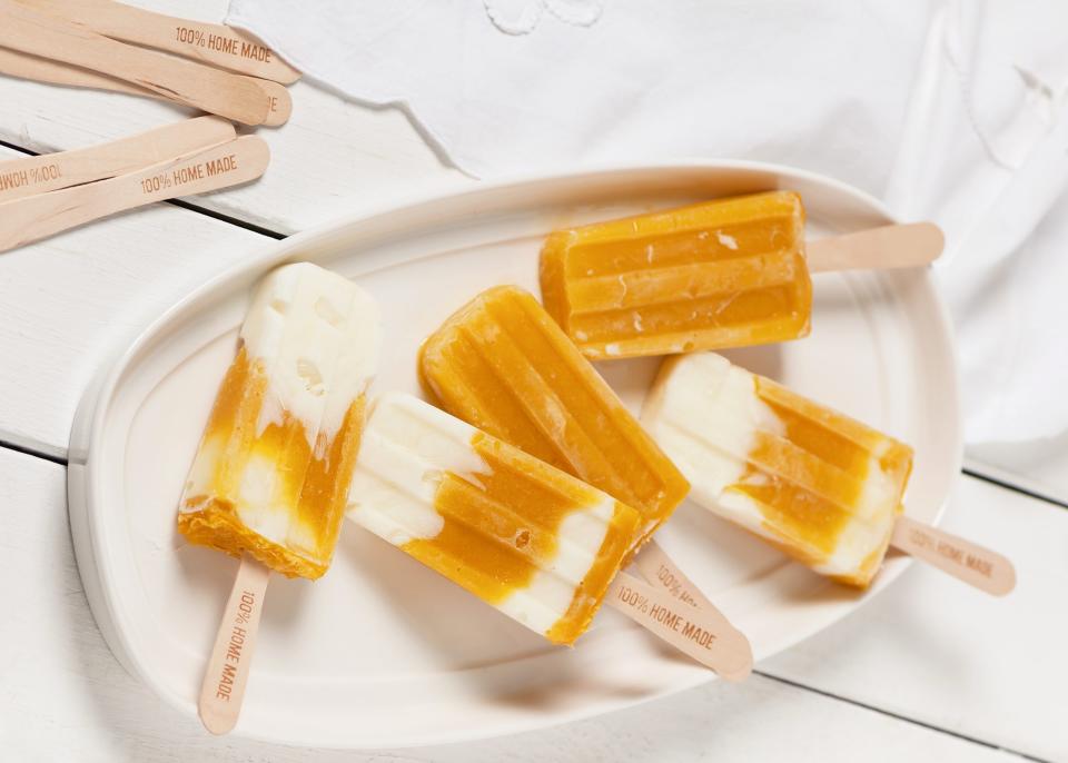 Paletas heladas de yogurt