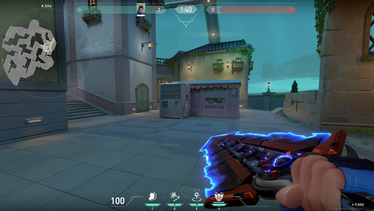 A picture of an in game screenshot from VALORANT, showing the layout of the map, Pearl. (Screenshot: Riot Games)