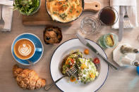 <p>This charming Australian-owned caf? in N.Y.C.'s West Village makes you feel like you've temporarily transported Down Under. Take your pick from the highly Instagrammable menu offerings, like the <a rel="nofollow noopener" href="http://www.instyle.com/lifestyle/food-drink/aussie-breakfast-collective-granola-recipe" target="_blank" data-ylk="slk:Collective Granola;elm:context_link;itc:0;sec:content-canvas" class="link ">Collective Granola</a>, served over tart yogurt with lemon curd and fresh berries, and the Avocado Smash, topped with a poached egg, heirloom tomatoes, sprouts, feta, lemon, and tahini. </p> <p><em>55 Greenwich Ave.,</em> <a rel="nofollow noopener" href="https://www.bluestonelaneny.com/cafes/west-village/" target="_blank" data-ylk="slk:bluestonelaneny.com;elm:context_link;itc:0;sec:content-canvas" class="link ">bluestonelaneny.com</a>.</p>