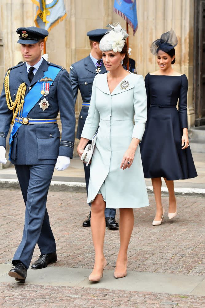 Kate Middleton and Prince William attend the RAF centenary celebrations on July 10, 2018.