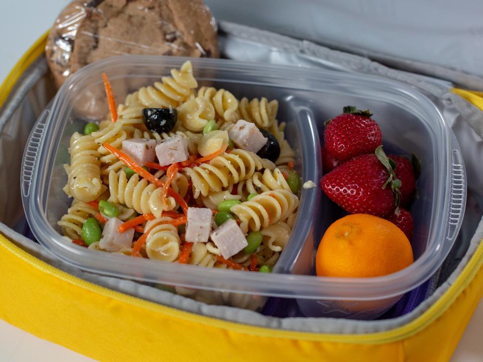 Leftovers Lunchbox Pasta Salad

 