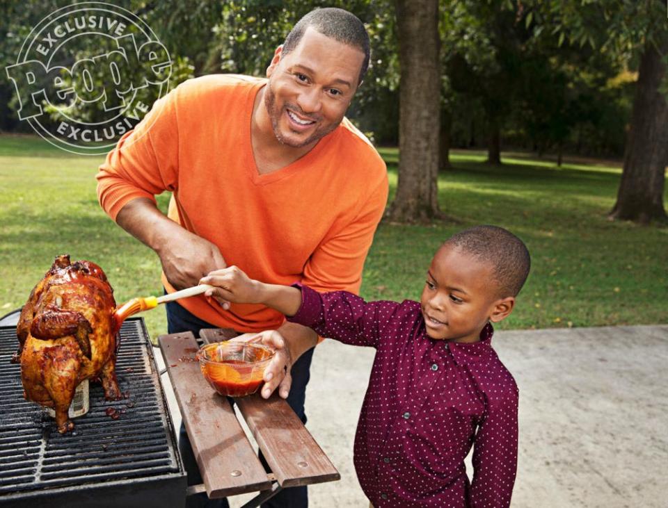 Pat Neely with his son Eijah.